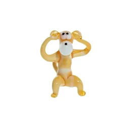 Kinder|Geburtstag^Art Glass Affe Ohren Mini Plus 4-5cm Glas Tiere Figuren Sammeln Vitrine Miniatur Zoo
