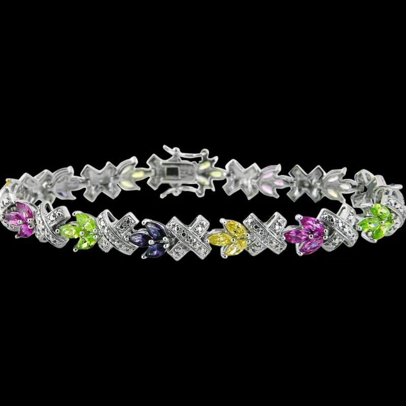 Sarah Kern Kollektion|Armband^Cristalica Armband Galene aus 925 Sterling Silber Schmuck für Damen Heat