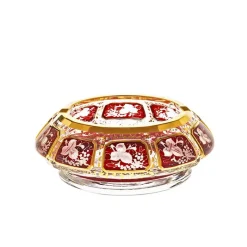 Aschenbecher^Cristalica Kingdom Aschenbecher getäfelt "Ruby Grape" (16cm)