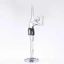 Skulpturen|Skulpturen^Art Glass Ballerina mit Strassrock "Fantasia" (11cm)