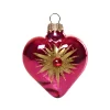 Valentienstag|Weihnachten^Cristalica Baumkugel Herz 6cm, pink oder rot gemischt 1 Stück