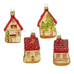 Weihnachten|Weihnachten^Cristalica GmbH Baumkugel Häuschen 8 cm
