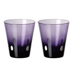 Gläserset^Cristalica Becher Four Dot "Colori" 2er Set (250ml)