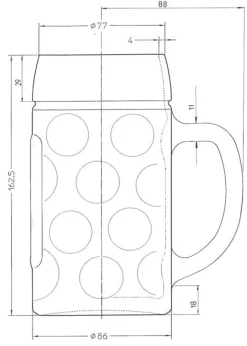 Männer|Biergläser^Fan Unikate Bierkrug Isar Seidel 500ml