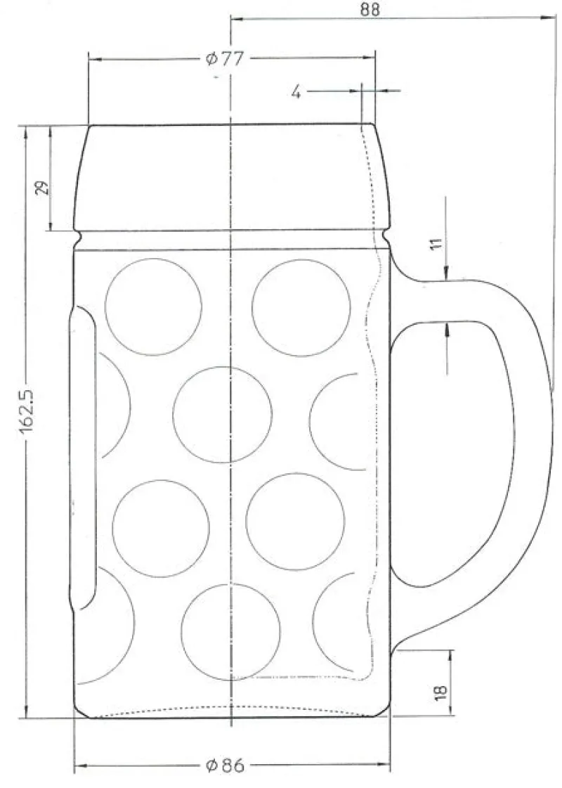 Männer|Biergläser^Fan Unikate Bierkrug Isar Seidel 500ml