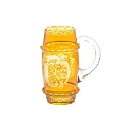 Farbige Gläser|Biergläser^Cristalica Kingdom Bierkrug Yellow Queen 400ml
