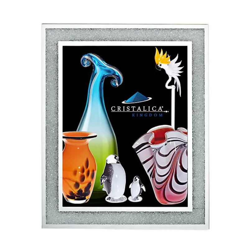 Hochzeit|Hochzeit^Cristalica Bilderrahmen Crystal Diamonds Format 25x20cm Fotorahmen Portrait Kristallglas