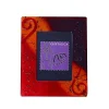 Bilderrahmen^Art Glass Bilderrahmen Fotorahmen Photo Frame Format 13x18cm Deko Fusing Glas rot Handmade