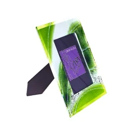 Bilderrahmen^Art Glass Bilderrahmen Fotorahmen Photo Frame Format 13x18cm Deko Fusingglas grün Handmade