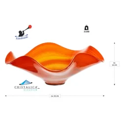 Blüten^Art Glass Blüte Gartenflair 35cm inkl. Stab