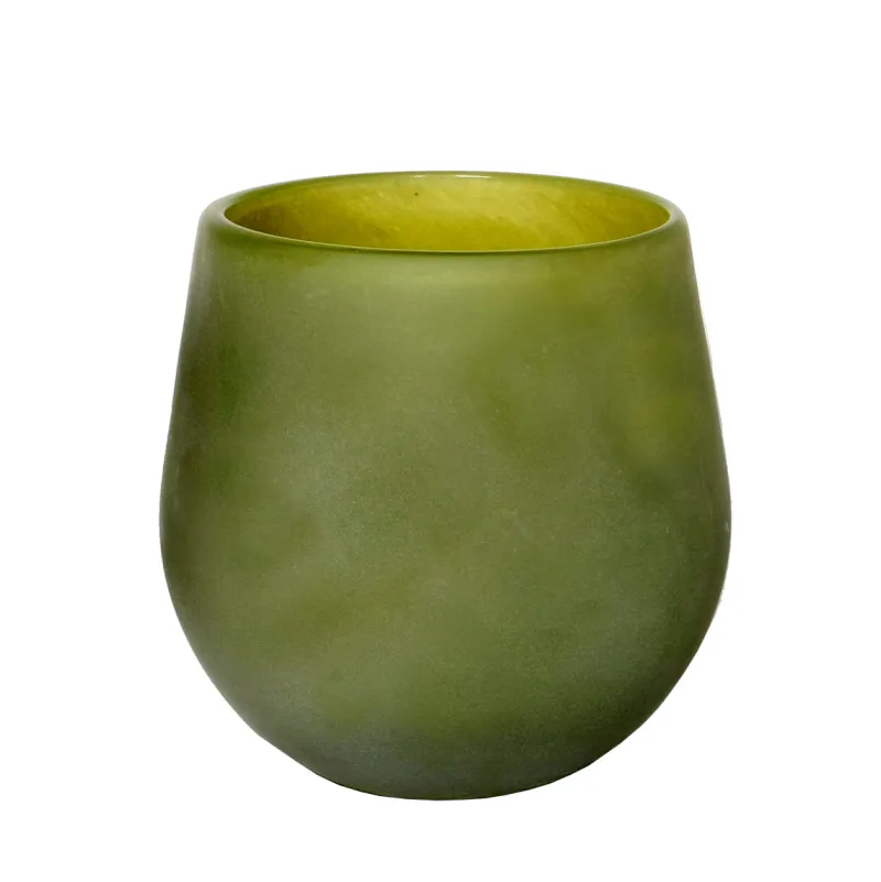 Vasen|Blumentopf^Cristalica Blumentopf Glaspot Sommer matt 16cm