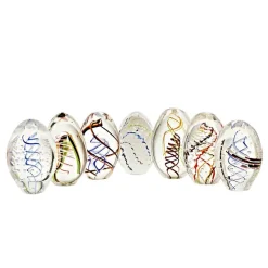 Arbeitszimmer^Art Glass Briefbeschwerer Ei "Stiller" (12cm)