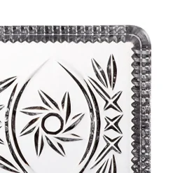 Butterdosen^Cristalica Butterplatte aus Bleikristall 2er Set 10x18cm