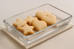 Butterdosen^Cristalica Butterplatte Loft 19x10cm Servierplatte Buffet Teller Kristallglas klar eckig