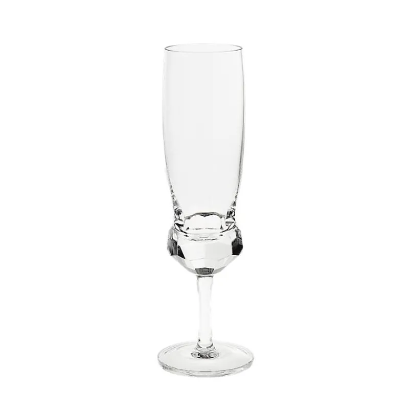 Sektgläser^Fan Unikate Champagnerglas Diamonds Spectacle 210ml, Transparent, aus Bleikristall