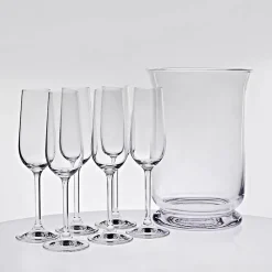 Bowleset & Zubehör^Cristalica Kingdom Champagner-Set Libera 7-teilig