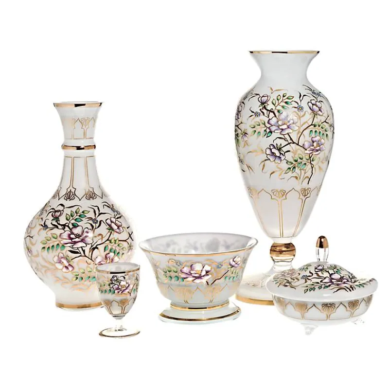 Dosen^Art Glass Dose White Queen 15 cm, Multicolor, aus Glas