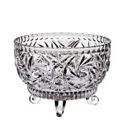 Schalen^German Crystal Dreifußschale aus Bleikristall (15cm)
