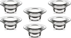 Eierbecher|Ostern^Cristalica Eierbecher 6er-Set Eierhalter rund Bleikristallglas Frühstück Geschirr Küche 8cm