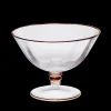 Eisbecher|Dessertschalen^SC.Diamera Glass SRL Eisbecher Eiscremeglas Transparent/ Silber/ Bronze/ Lila