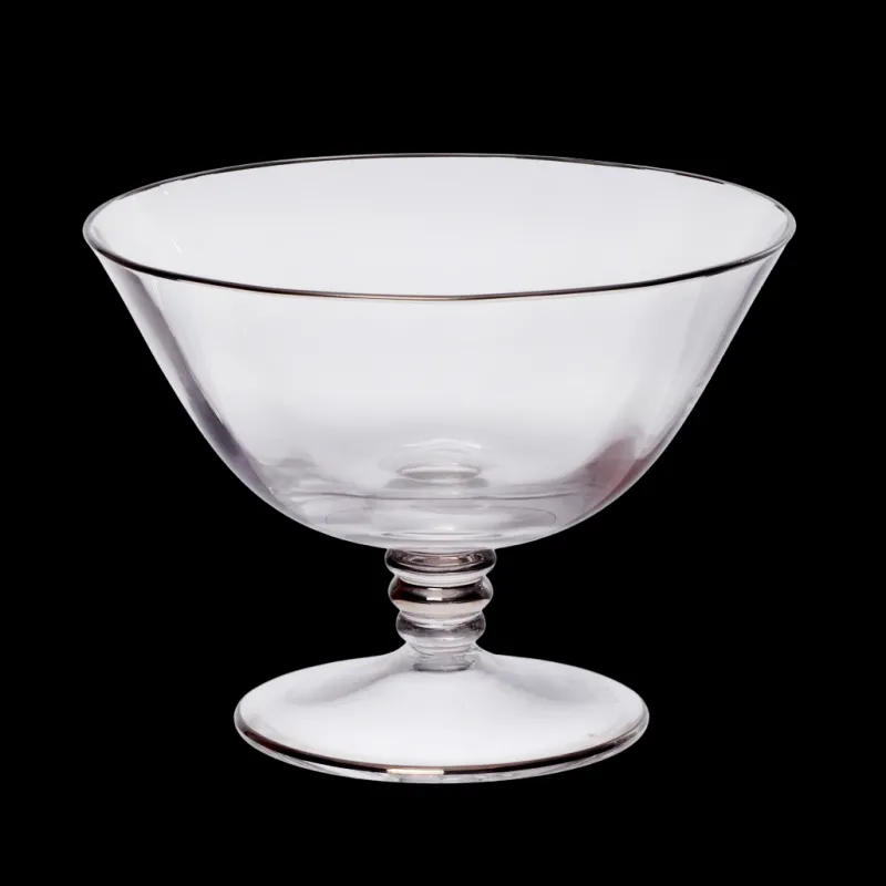 Eisbecher|Dessertschalen^SC.Diamera Glass SRL Eisbecher Eiscremeglas Transparent/ Silber/ Bronze/ Lila
