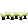 Eisbecher^Gelato Vero Eiscremeglas Antico 6er-Set Colori Vero 12,5cm grün