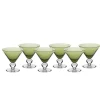 Eisbecher^Gelato Vero Eiscremeglas Cocktail 6er-Set Colori Vero 11cm grün