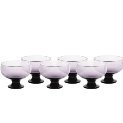 Eisbecher^Gelato Vero Eiscremeglas Eisbecher Desserschale lila Puro Colori 6er-Set 320ml Gelato