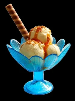 Eisbecher^Gelato Vero Eiscremeglas Eisbecher Eisglas Eisschale Seerose 6er-Set orange Colori Gelato 11cm