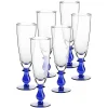 Eisbecher^Gelato Vero Eiscremeglas 6er-Set Calabria Amore Vero 24,5cm blau