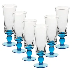 Eisbecher^Gelato Vero Eiscremeglas 6er-Set Umbria Bambini 26cm hellblau