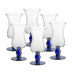 Eisbecher^Gelato Vero Eiscremeglas 6er-Set Veneto Amore Vero 21,5cm blau