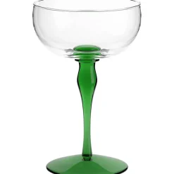 Eisbecher^Gelato Vero Eiscremeglas Genova Amore Vero 21,5cm grün