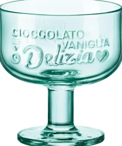 Eisbecher|Dessertschalen^Cristalica Eiscremeglas Graphia grün 280 ml