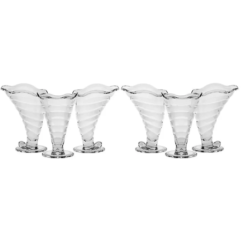 Eisbecher^Gelato Vero Eiscremeglas Muschel 6er-Set