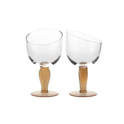 Eisbecher^Gelato Vero Eiscremeglas Vienna 2er-Set Amore Vero 19cm rosa