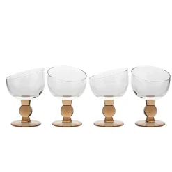 Eisbecher^Gelato Vero Eiscremeglas Vienna 4er-Set Amore Vero 14cm rosa