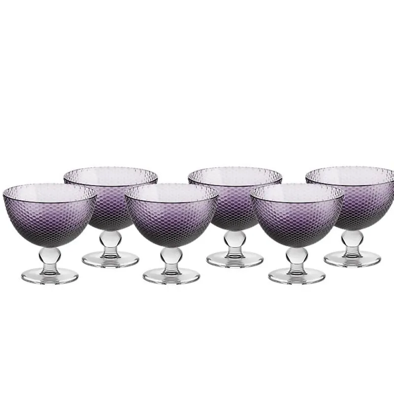 Eisbecher^Gelato Vero Eisschale Bubbles 6er-Set Colori Vero 11cm lila