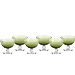 Eisbecher^Gelato Vero Eisschale Eisbecher Dessertschale 6er-Set grün Piccolo Colori 280ml Gelato
