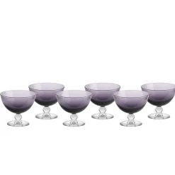 Eisbecher^Gelato Vero Eisschale Eisbecher Dessertschale 6er-Set lila Piccolo Colori 280ml Gelato