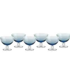 Eisbecher^Gelato Vero Eisschale Eisbecher Dessertschale 6er-Set aquablau Piccolo Colori 280ml Gelato