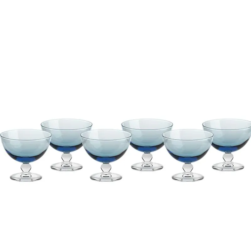 Eisbecher^Gelato Vero Eisschale Eisbecher Dessertschale 6er-Set aquablau Piccolo Colori 280ml Gelato