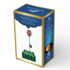 Ostern|Ostern^Cristalica 2er Set Glas Gartenkugel Pink/Lila/Gold Höhe ca. 10cm, Gartendeko mit Solarlicht & Stab 46cm Handarbeit mit Verpackung