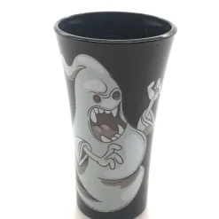 Kinder|Halloween^Cristalica 4er Set Trinkgläser mit Halloween Motiv, Schwarz/Weiß Höhe ca. 9,5cm