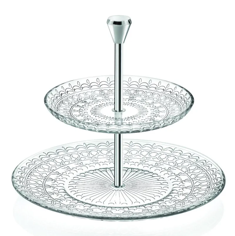 Etagere^Glaswaren sonstige Etagere 2-stöckig Medici Cup Cake Ständer 22cm Glas Metall