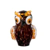 Tiere & Figuren|Skulpturen^Cristalica Eule Glasskulptur 21 cm
