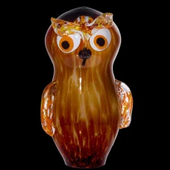 Tiere & Figuren|Skulpturen^Cristalica Eule Glasskulptur 45 cm
