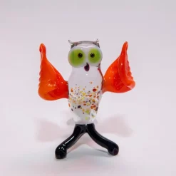 Kinder|Geburtstag^Cristalica Eule Midi 6-8cm Glas Tiere Figuren Sammeln Vitrine Miniatur Waldvogel