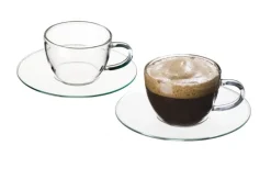 Kaffee & Teeservice|Tassen^Cristalica Expressotasse mit Unterteller 4er Set