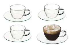 Kaffee & Teeservice|Tassen^Cristalica Expressotasse mit Unterteller 4er Set